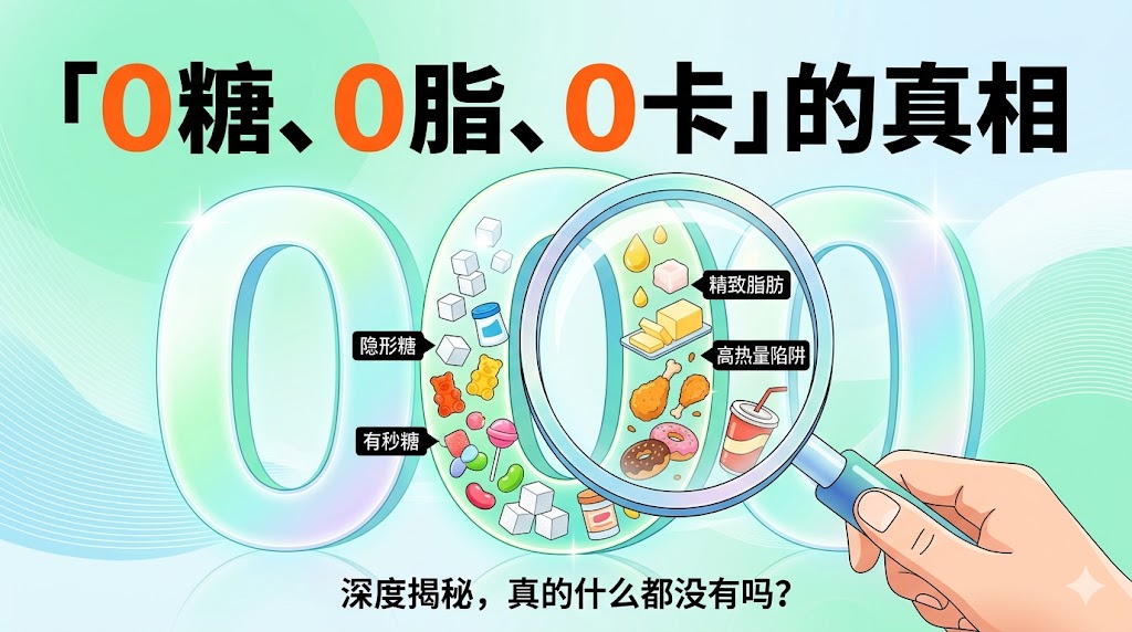 “0糖、0脂、0卡”的真相（转载自皖美监管）